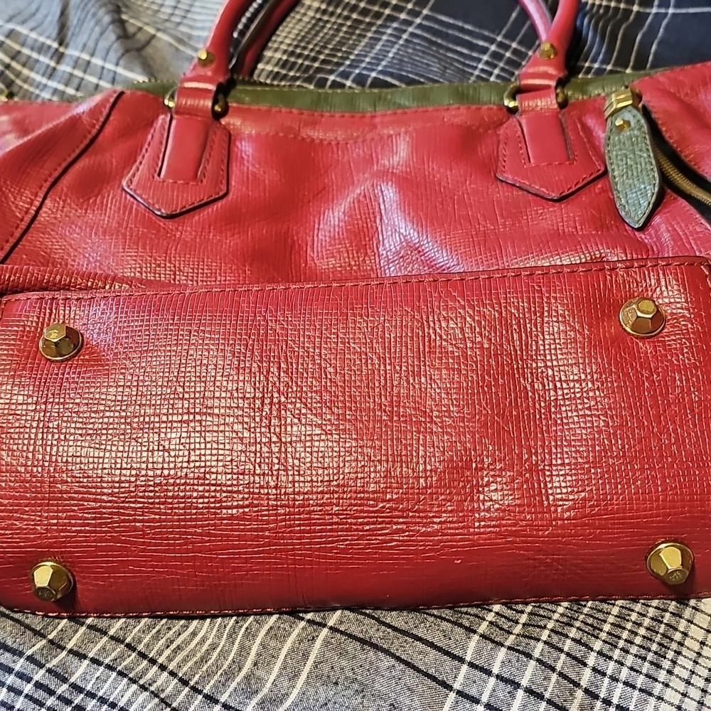 Oryany Rose Leather Satchel Handbag with Braided Detail & Convertible Strap - Picture 8 of 8